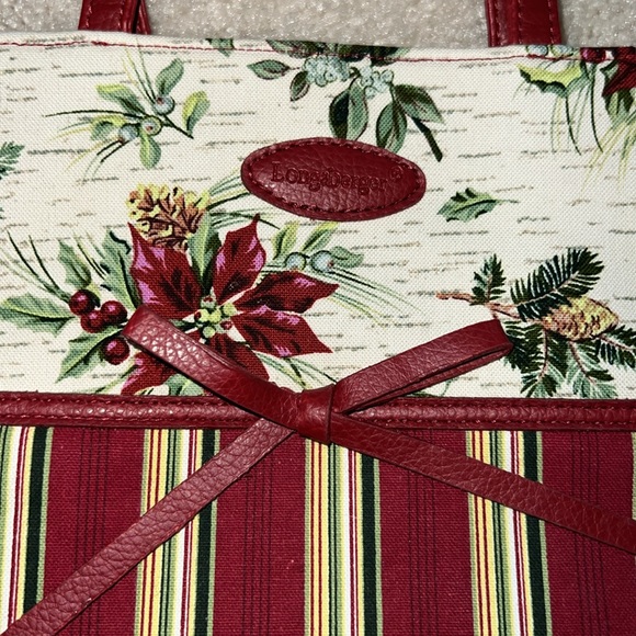 Longaberger Canvas Tote Christmas Print. - Picture 4 of 9